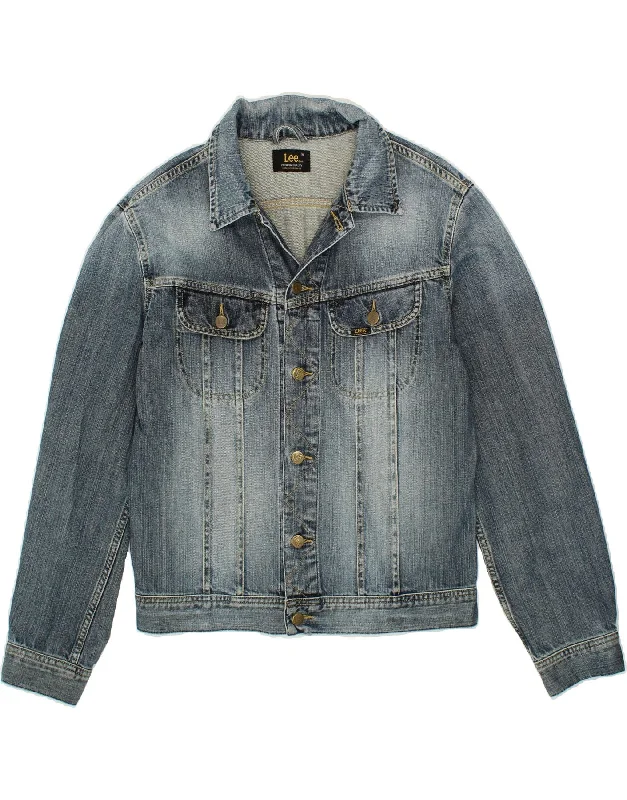 LEE Mens Denim Jacket UK 38 Medium Blue