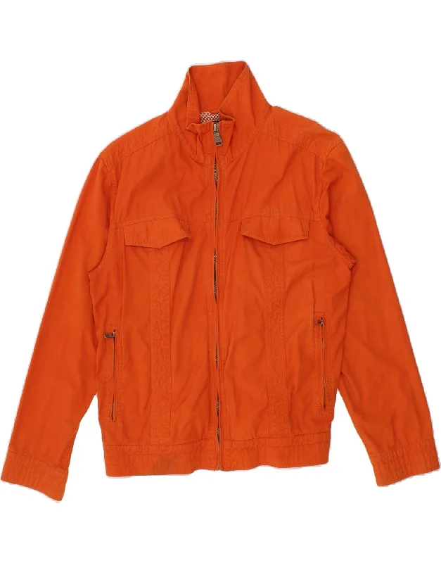 LERROS Mens Utility Jacket UK 40 Large Orange Cotton