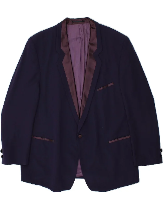 LICONA Mens 1 Button Blazer Jacket IT 52 XL Purple