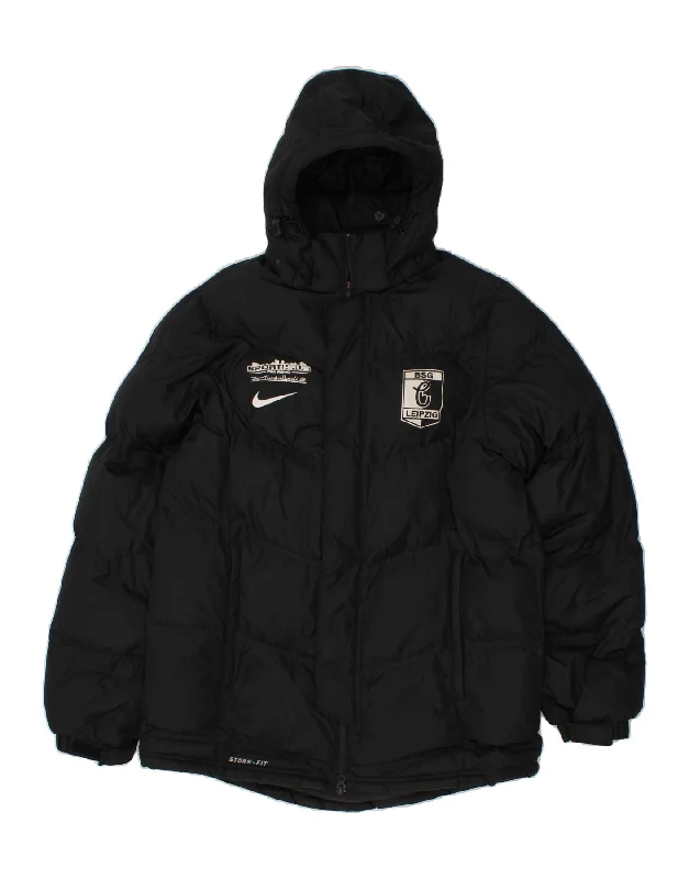 NIKE Mens Storm-Fit Graphic Hooded Padded Jacket UK 38 Medium Black