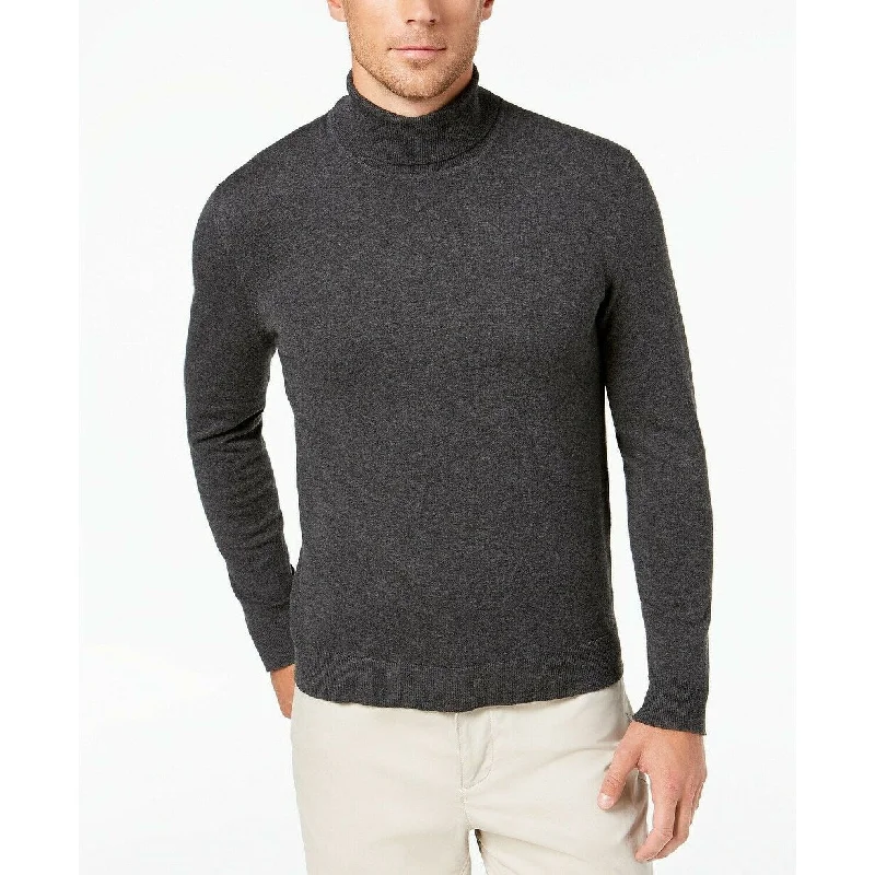 Alfani Men's Turtleneck Sweater Charcoal Size 2 Extra Large - XX-Large