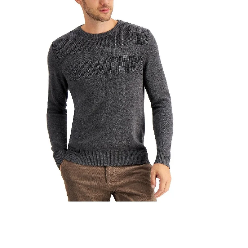 Club Room Men's Sweater Charcoal Gray Size Extra Large