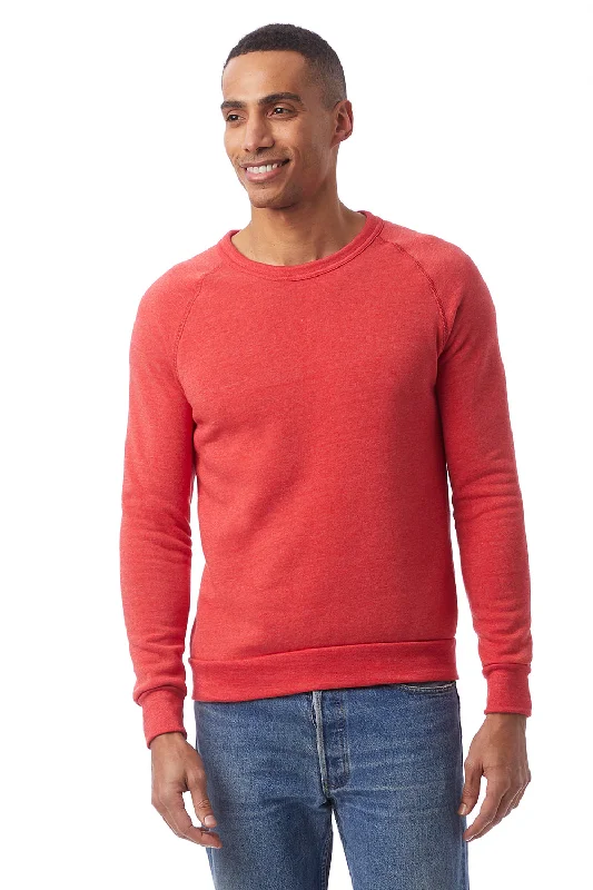 Alternative Mens Champ Eco Fleece Crewneck Sweatshirt - Eco True Red