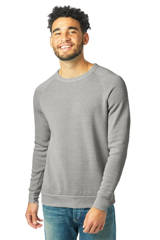 Alternative Mens Champ Eco Fleece Crewneck Sweatshirt - Eco Oatmeal Grey