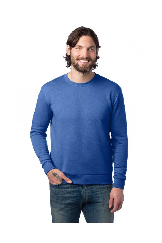 Alternative Mens Eco Cozy Fleece Crewneck Sweatshirt - Heritage Royal Blue