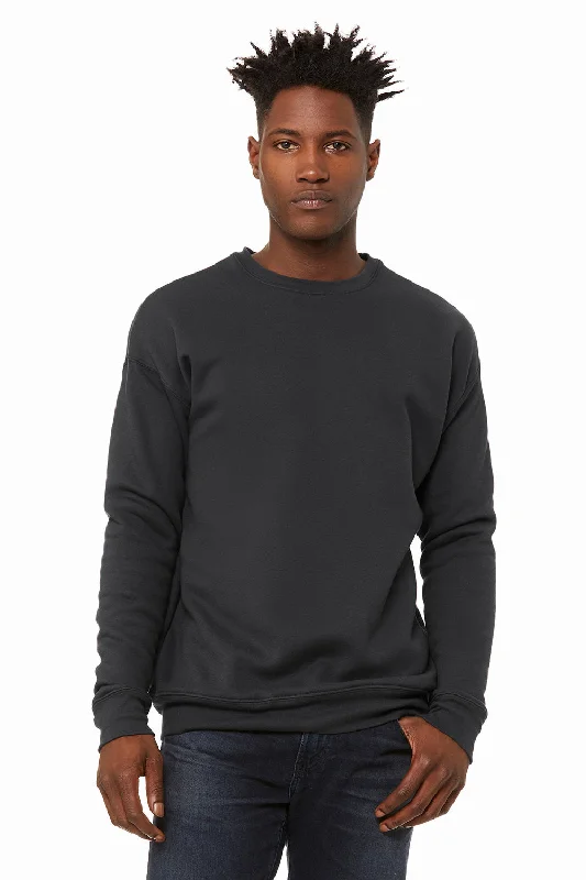 Bella + Canvas Mens Fleece Crewneck Sweatshirt - DTG Dark Grey