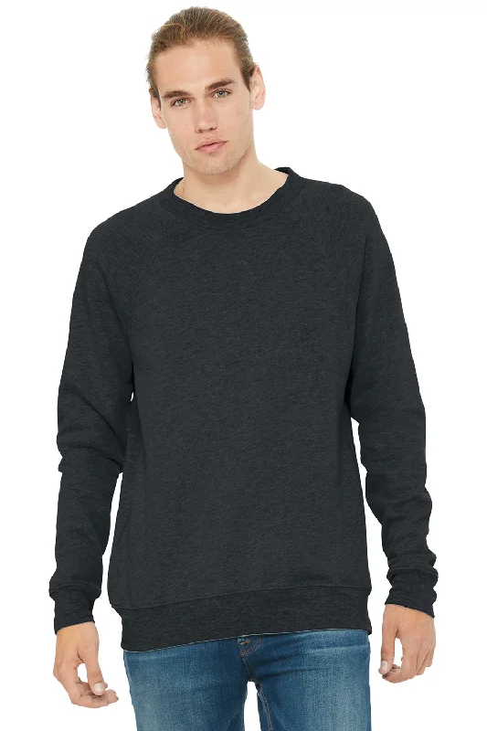 Bella + Canvas Mens Sponge Fleece Crewneck Sweatshirt - Heather Dark Grey