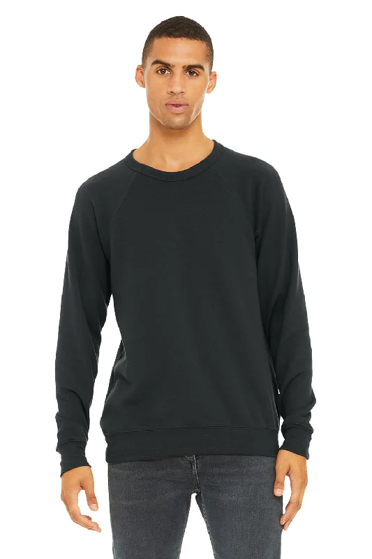 Bella + Canvas Mens Sponge Fleece Crewneck Sweatshirt - Dark Grey