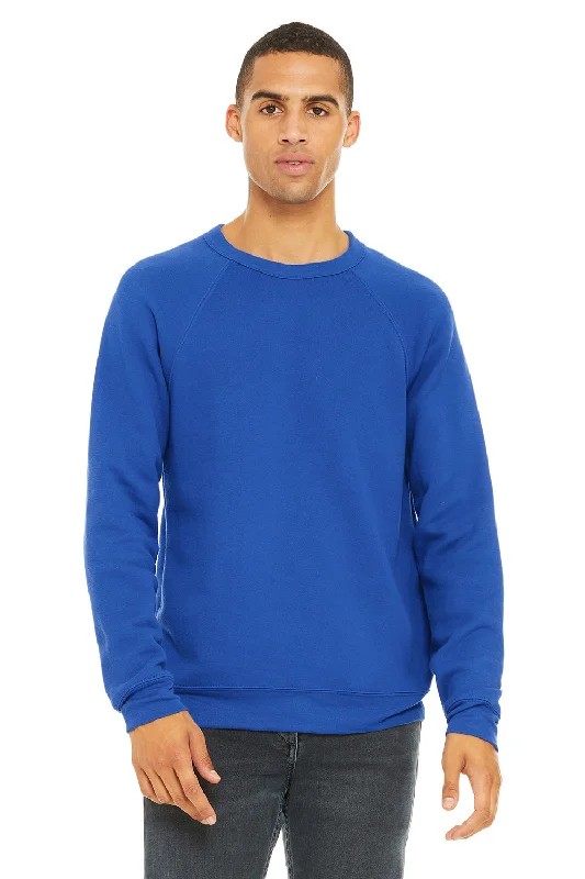 Bella + Canvas Mens Sponge Fleece Crewneck Sweatshirt - True Royal Blue