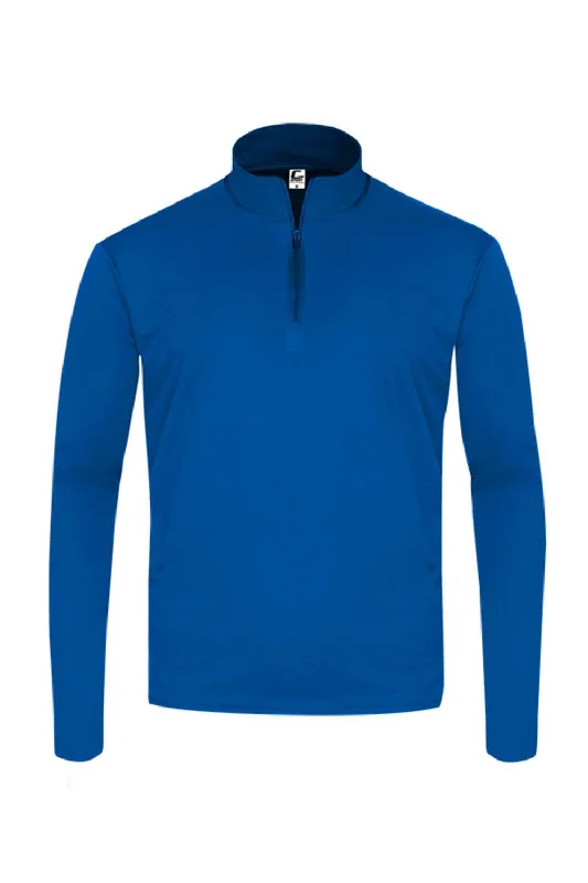 C2 Sport Mens Moisture Wicking 1/4 Zip Sweatshirt - Royal Blue