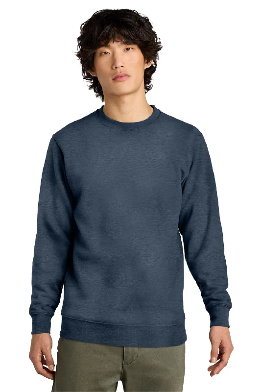 District Mens Very Important Fleece Crewneck Sweatshirt - Heather Navy Blue