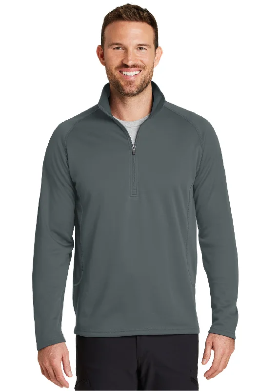 Eddie Bauer Mens Smooth Fleece 1/4 Zip Sweatshirt - Iron Grey