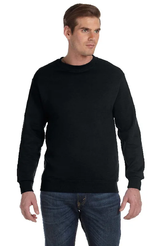 Gildan Mens DryBlend Moisture Wicking Fleece Crewneck Sweatshirt - Black