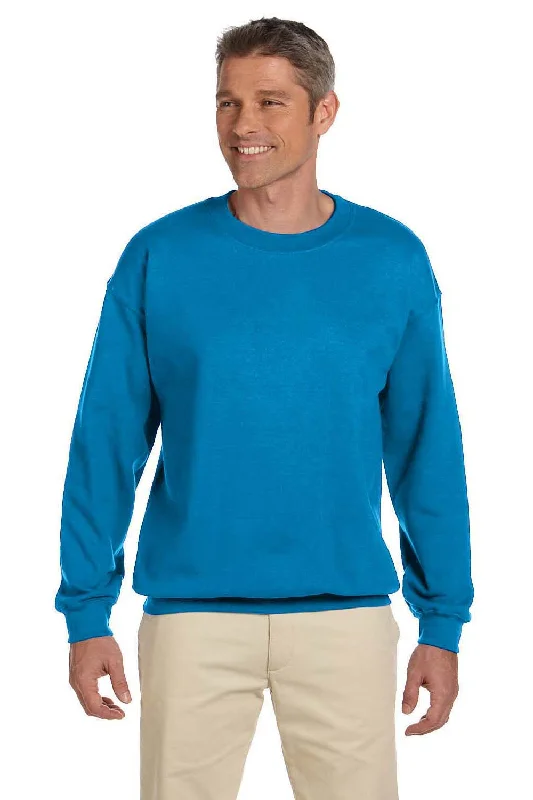 Gildan Mens Pill Resistant Fleece Crewneck Sweatshirt - Sapphire Blue