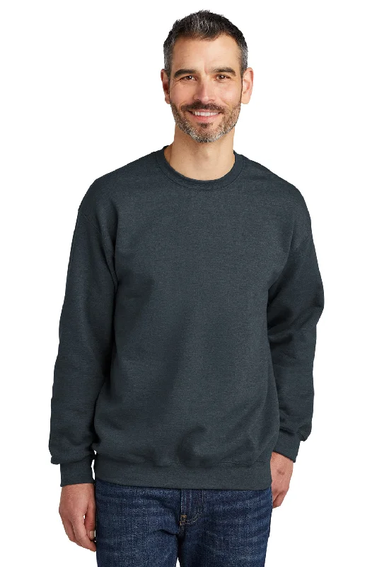 Gildan Mens Softstyle Crewneck Sweatshirt - Heather Dark Grey