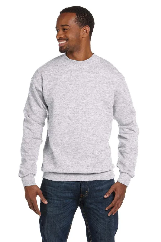 Hanes Mens EcoSmart Print Pro XP Pill Resistant Fleece Crewneck Sweatshirt - Ash Grey