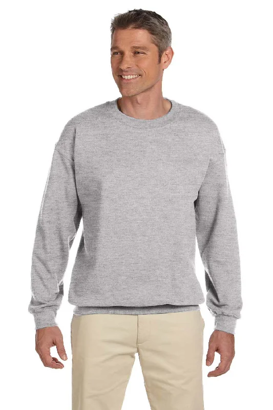 Hanes Mens Ultimate Cotton PrintPro XP Pill Resistant Crewneck Sweatshirt - Light Steel Grey