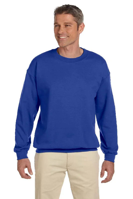 Hanes Mens Ultimate Cotton PrintPro XP Pill Resistant Crewneck Sweatshirt - Deep Royal Blue