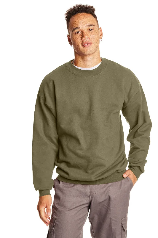 Hanes Mens Ultimate Cotton PrintPro XP Pill Resistant Crewneck Sweatshirt - Oregano