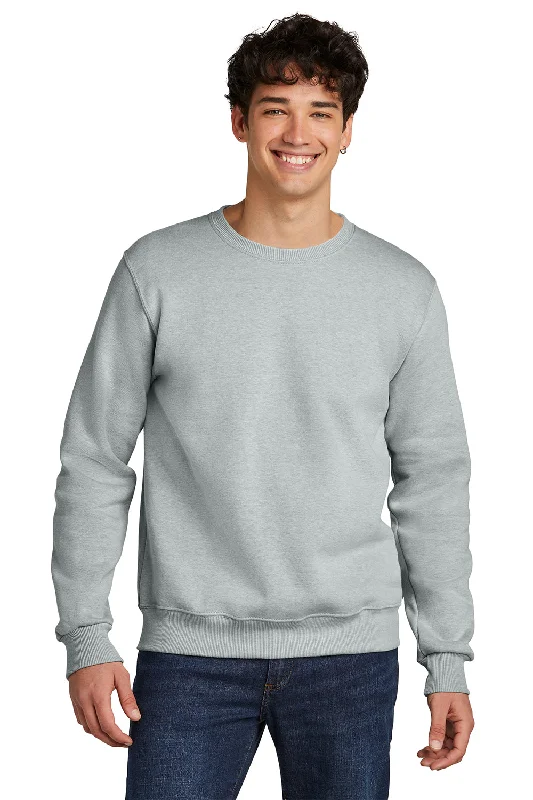 Jerzees Mens Eco Premium Moisture Wicking Crewneck Sweatshirt - Heather Frost Grey