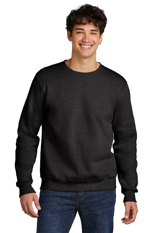 Jerzees Mens Eco Premium Moisture Wicking Crewneck Sweatshirt - Heather Ink Black