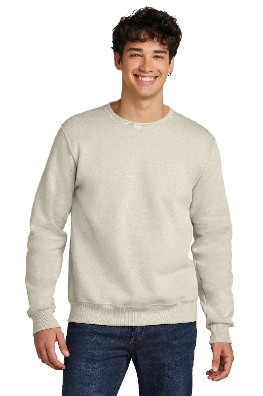 Jerzees Mens Eco Premium Moisture Wicking Crewneck Sweatshirt - Heather Sweet Cream