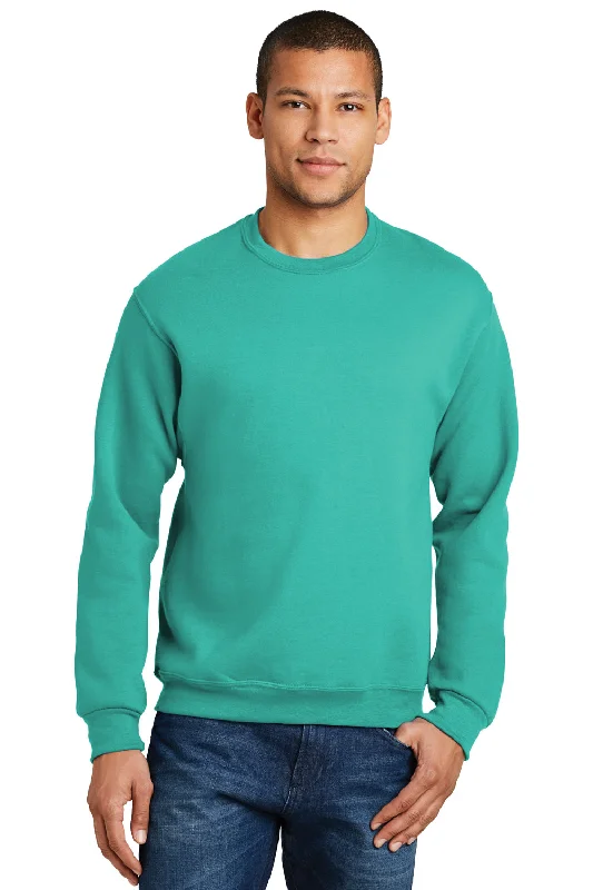 Jerzees Mens NuBlend Fleece Crewneck Sweatshirt - Cool Mint