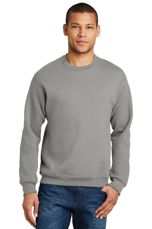 Jerzees Mens NuBlend Fleece Crewneck Sweatshirt - Rock Grey