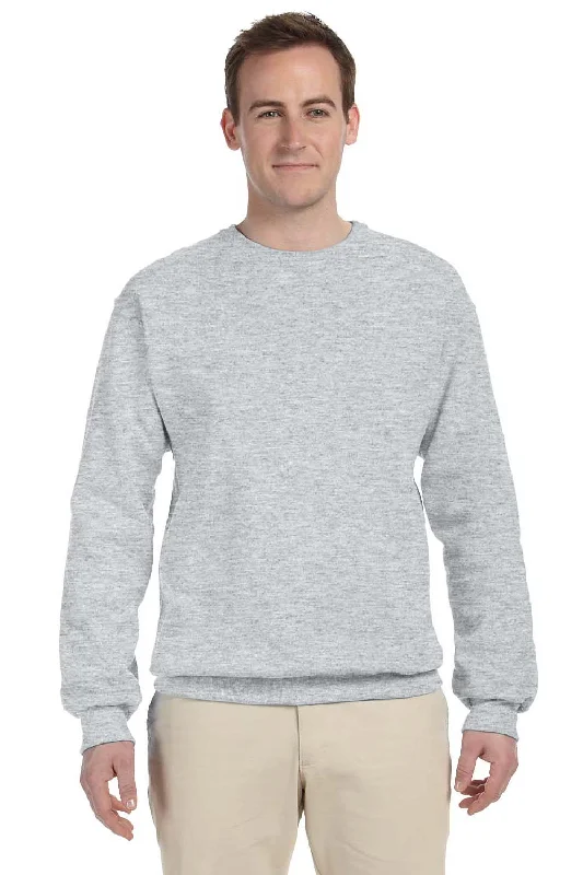 Jerzees Mens NuBlend Fleece Crewneck Sweatshirt - Ash Grey