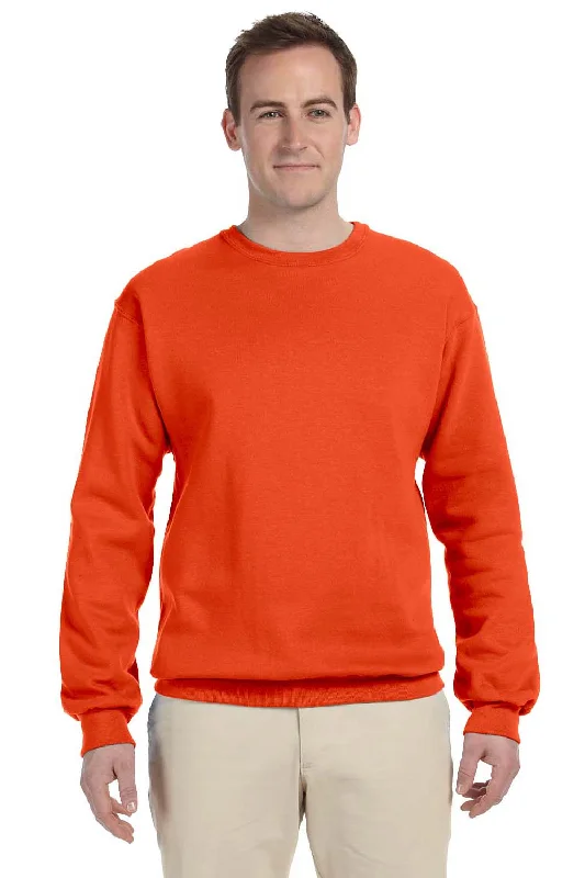 Jerzees Mens NuBlend Fleece Crewneck Sweatshirt - Burnt Orange