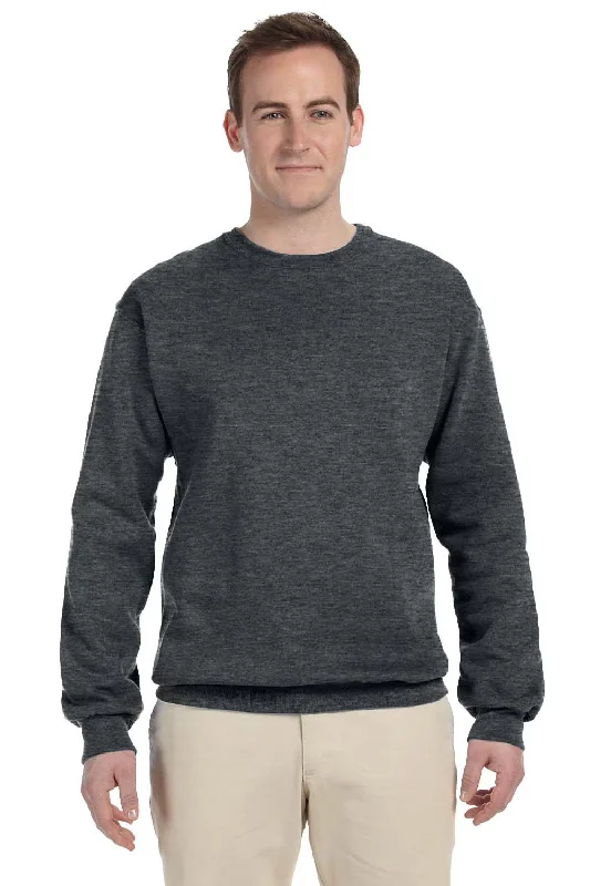 Jerzees Mens NuBlend Fleece Crewneck Sweatshirt - Charcoal Grey