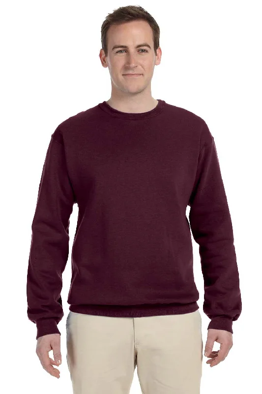 Jerzees Mens NuBlend Fleece Crewneck Sweatshirt - Maroon