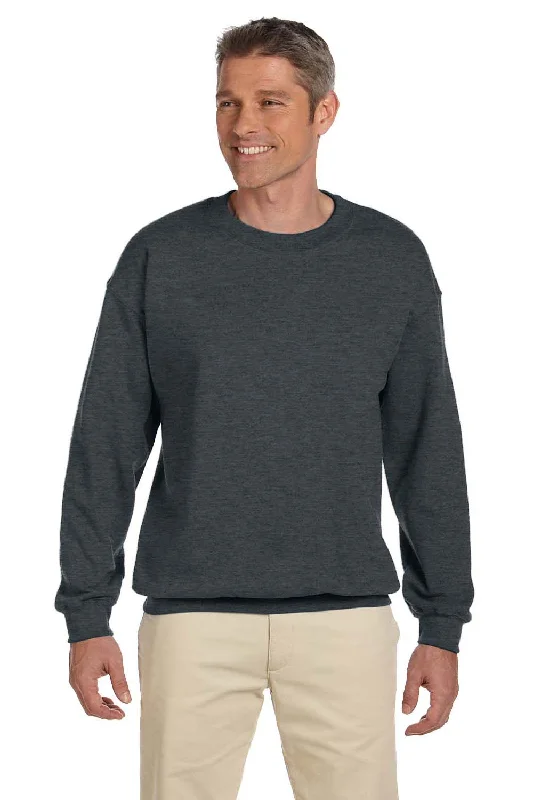 Jerzees Mens Super Sweats NuBlend Pill Resistant Fleece Crewneck Sweatshirt - Heather Black