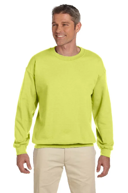 Jerzees Mens Super Sweats NuBlend Pill Resistant Fleece Crewneck Sweatshirt - Safety Green