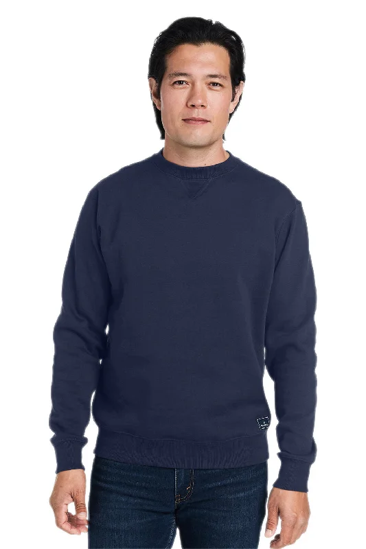 Nautica Mens Anchor Crewneck Sweatshirt - Navy Blue