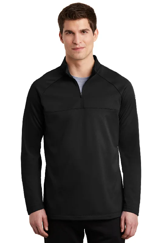 Nike Mens Therma-Fit Moisture Wicking Fleece 1/4 Zip Sweatshirt - Black