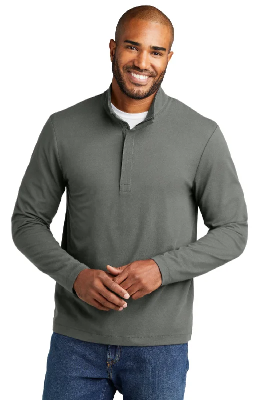 Port Authority Mens Fairway 1/4 Zip Sweatshirt - Shadow Grey