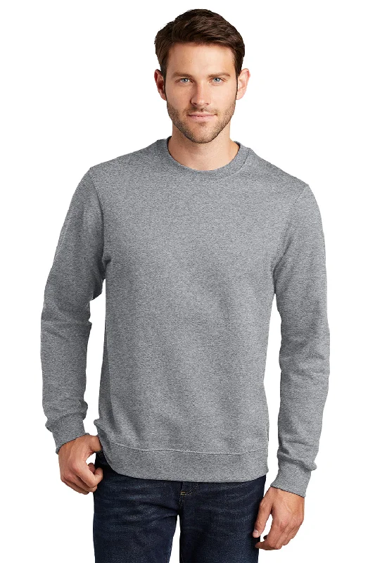 Port & Company Mens Fan Favorite Fleece Crewneck Sweatshirt - Heather Grey