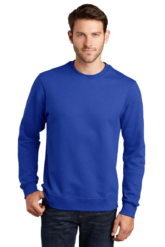 Port & Company Mens Fan Favorite Fleece Crewneck Sweatshirt - True Royal Blue