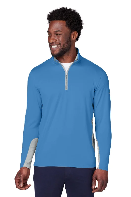 Puma Mens Gamer Moisture Wicking 1/4 Zip Sweatshirt - Bright Cobalt Blue