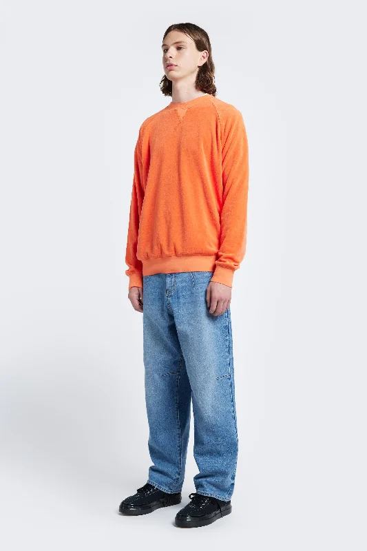 Range Towelling Sweater Tangerine