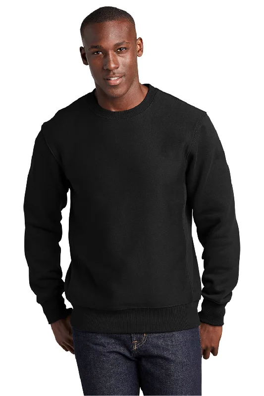 Sport-Tek Mens Fleece Crewneck Sweatshirt - Black