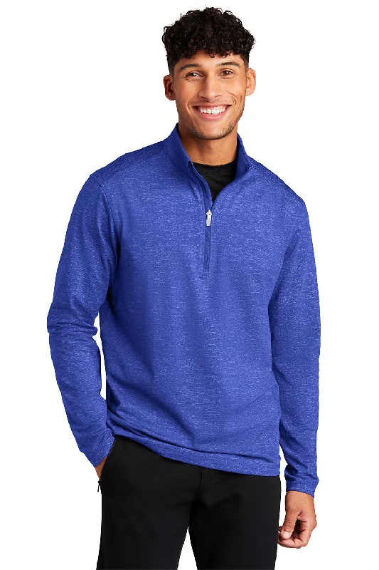 Sport-Tek Mens Sport-Wick Moisture Wicking 1/4 Zip Sweatshirt - True Royal Blue