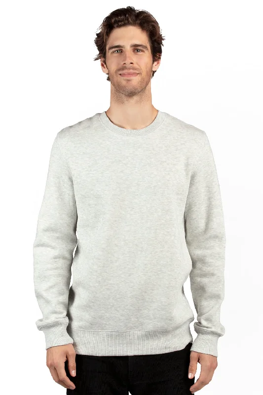 Threadfast Apparel Mens Ultimate Fleece Crewneck Sweatshirt - Heather Oatmeal