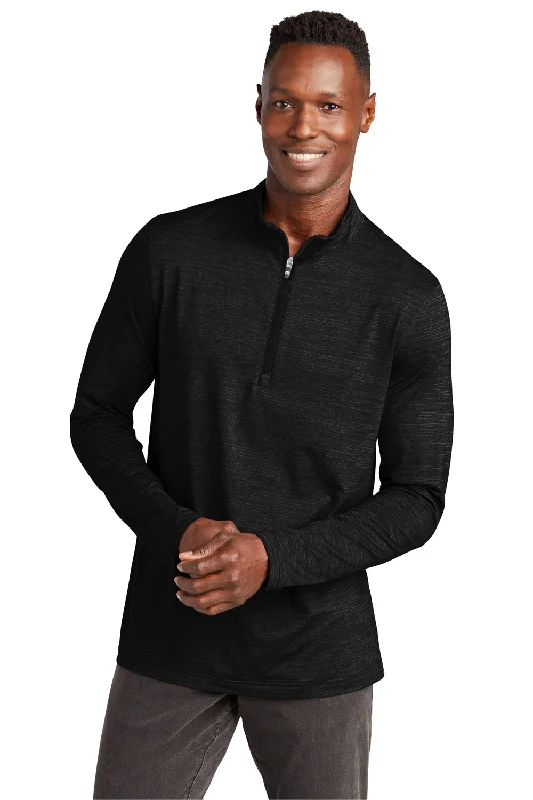 TravisMathew Mens Crestview 1/4 Zip Sweatshirt - Black