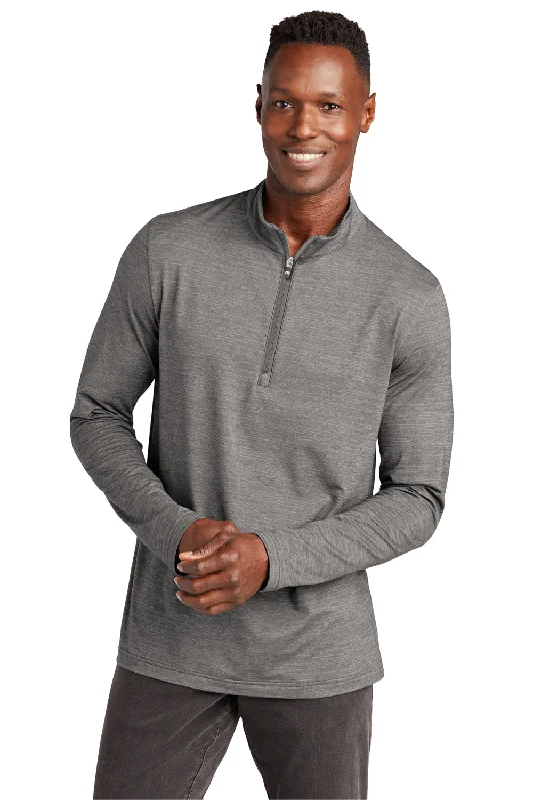 TravisMathew Mens Crestview 1/4 Zip Sweatshirt - Heather Grey