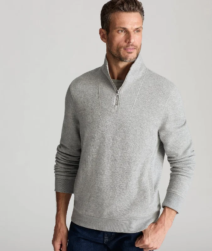 Textured Quarter-Zip Sweater